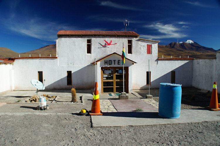 hotel Los Flamencos, odkud jsme se vydali dále na Altiplano